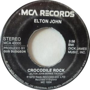 Album cover for Crocodile Rock album cover