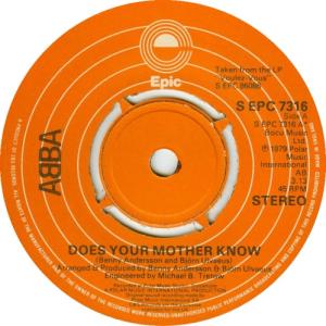 Album cover for Does Your Mother Know album cover