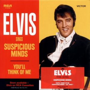 Album cover for Suspicious Minds album cover