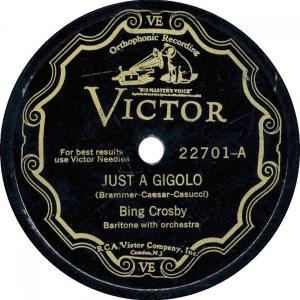 Album cover for Just a Gigolo album cover