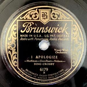 Album cover for I Apologize album cover