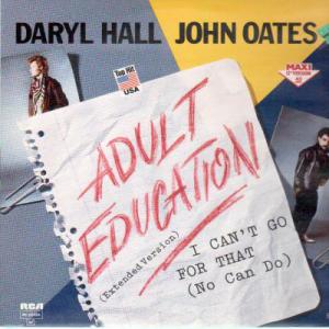 Album cover for Adult Education album cover