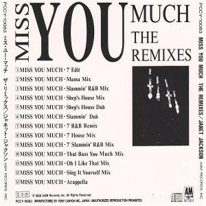 Album cover for Miss You Much album cover