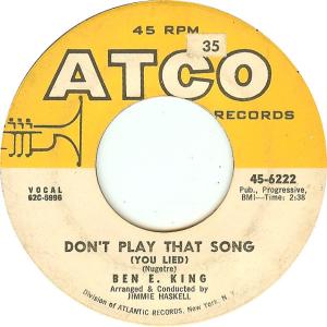 Album cover for Don't Play That Song (You Lied) album cover