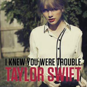 Album cover for I Knew You Were Trouble album cover