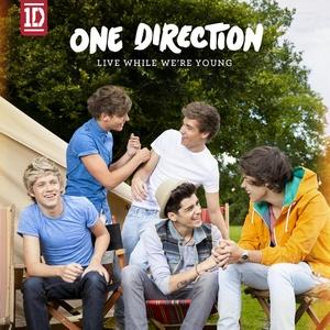 Album cover for Live While We're Young album cover