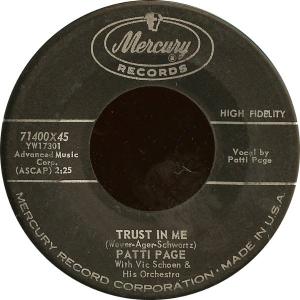 Album cover for Trust in Me album cover