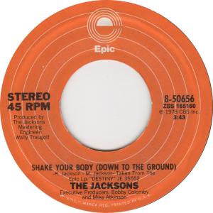 Album cover for Shake Your Body (Down to the Ground) album cover