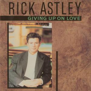 Album cover for Giving Up on Love album cover
