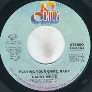 Album cover for Playing Your Game, Baby album cover