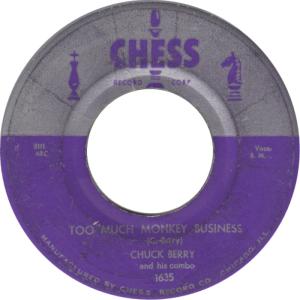 Album cover for Too Much Monkey Business album cover