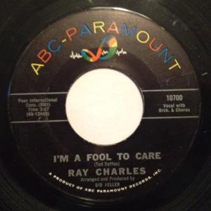 Album cover for I'm a Fool to Care album cover