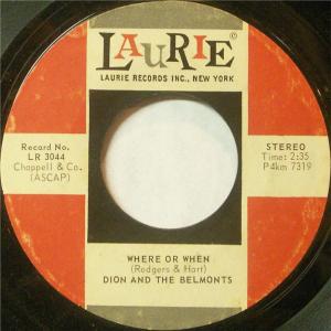 Album cover for Where or When album cover