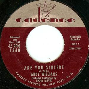 Album cover for Are You Sincere? album cover