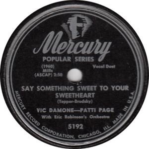 Album cover for Say Something Sweet To Your Sweetheart album cover