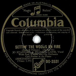 Album cover for Settin' the Woods on Fire album cover