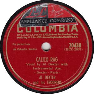 Album cover for Calico Rag album cover