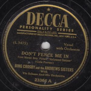 Album cover for Don't Fence Me In album cover