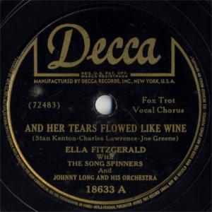 Album cover for And Her Tears Flowed Like Wine album cover