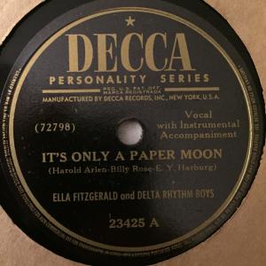 Album cover for It's Only a Paper Moon album cover