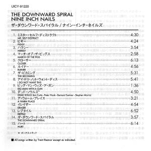 Album cover for Downward Spiral album cover