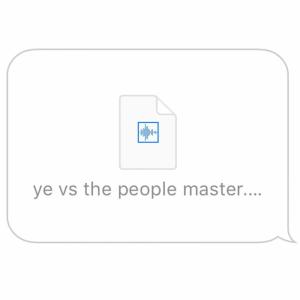 Album cover for Ye vs The People album cover