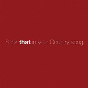 Album cover for Stick That In Your Country Song album cover