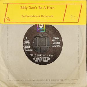 Album cover for Billy Don't Be a Hero album cover