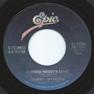 Album cover for A Good Night's Love album cover