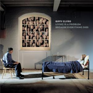 Album cover for Living is a Problem Because Everything Dies album cover
