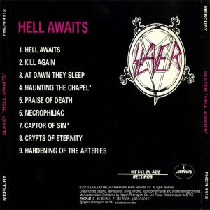 Album cover for Hell Awaits album cover